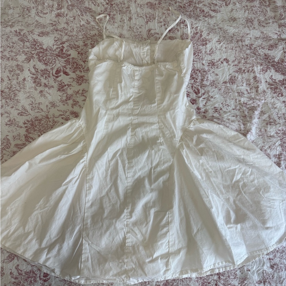 White Button-Front Sundress - Picture 2 of 4